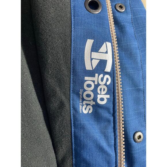 O’Neill Seb Toots Freedom Series Snowboard Jacket XL Blue Tan Hooded Waterproof - Picture 4 of 15